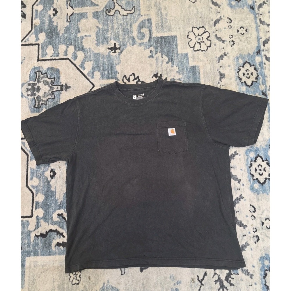 Carhartt men's retro Vintage T-Shirt XL Black Relic Worn Distressed
